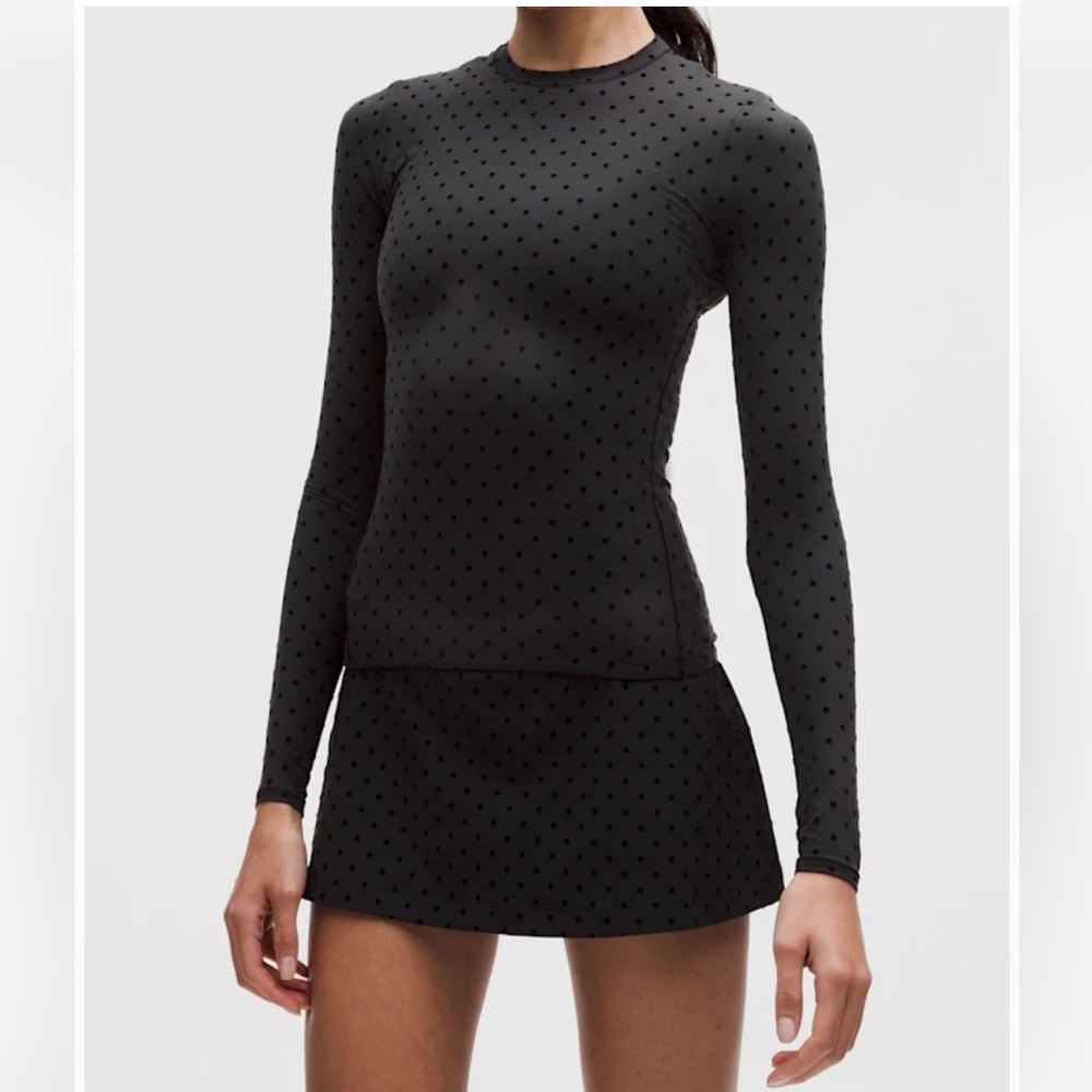 Lululemon Wundermost Ultra-Soft Nulu Crewneck Long-Sleeve Shirt Flocked Small